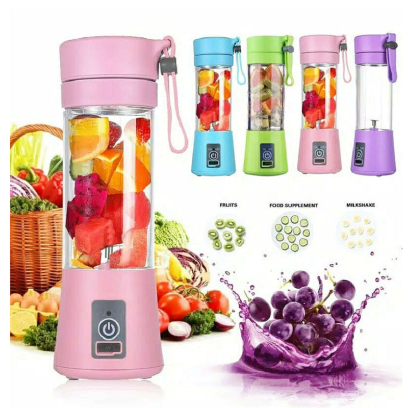 Mixeur portable avec mini-mélangeur de jus de fruits rechargeable par USB, mini-presse-agrumes électrique portable simple pour la maison