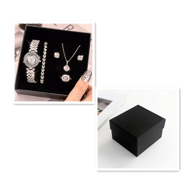 Voller Diamant Luxus Armband Uhr Anzug frauen Quarz
