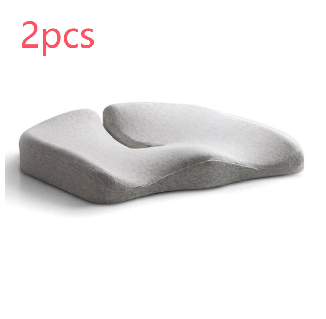 Coussin de siège de décompression et oreiller lombaire de soutien dorsal en tissu respirant antidérapant et résistant à l'usure pour chaise de bureau