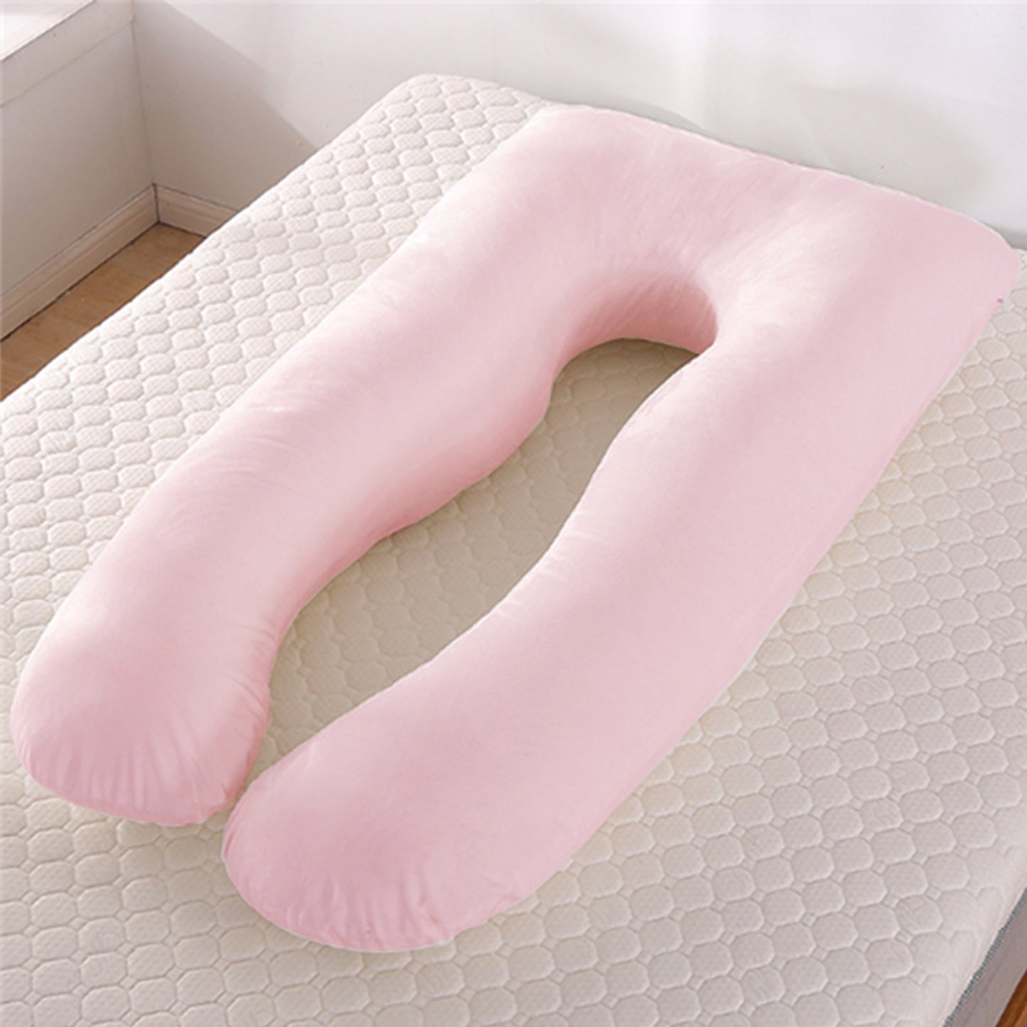 Oreiller de soutien de sommeil d'été pour femmes enceintes Oreiller de maternité en forme de U de grossesse en soie glacée