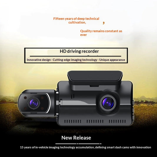 3-inch HD Night Vision Dash Cam With 3 Lenses For Cross-Border Use