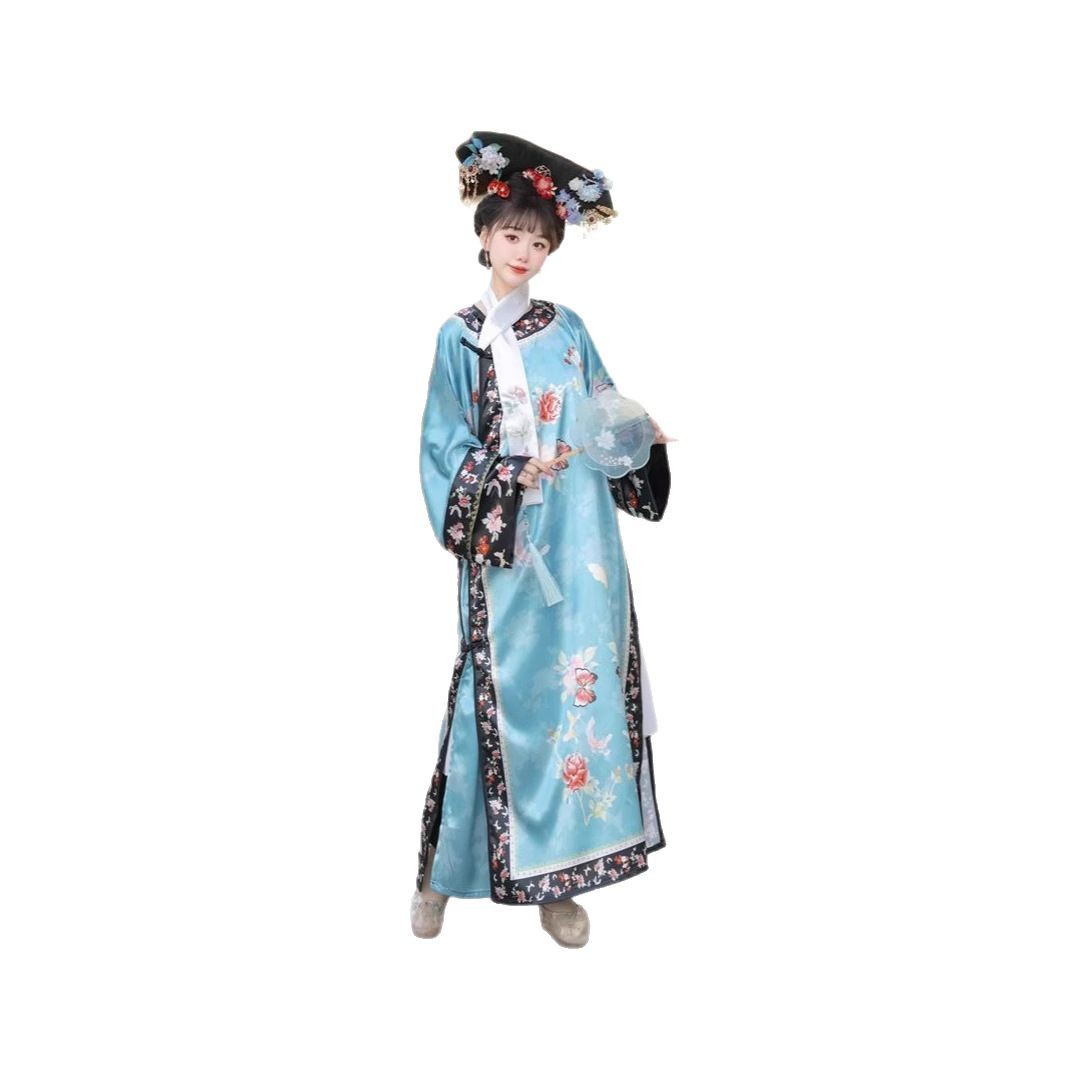 Auspicious Ruyi Qing Dynasty Plaid Clothing New Chinese Court Style Hanfu