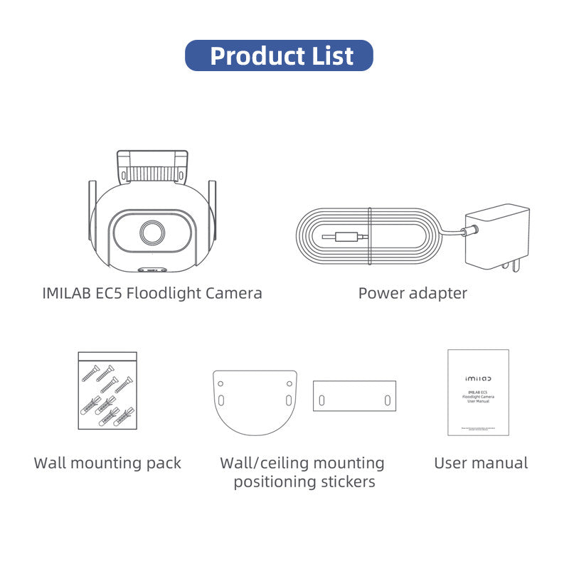 Trendy Imilab Ec5 Wifi Smart Security System Kit Outdoor Video Survei
