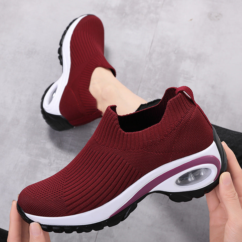 Sneakers Damen Air Cushion Mesh Atmungsaktive Laufsportschuhe