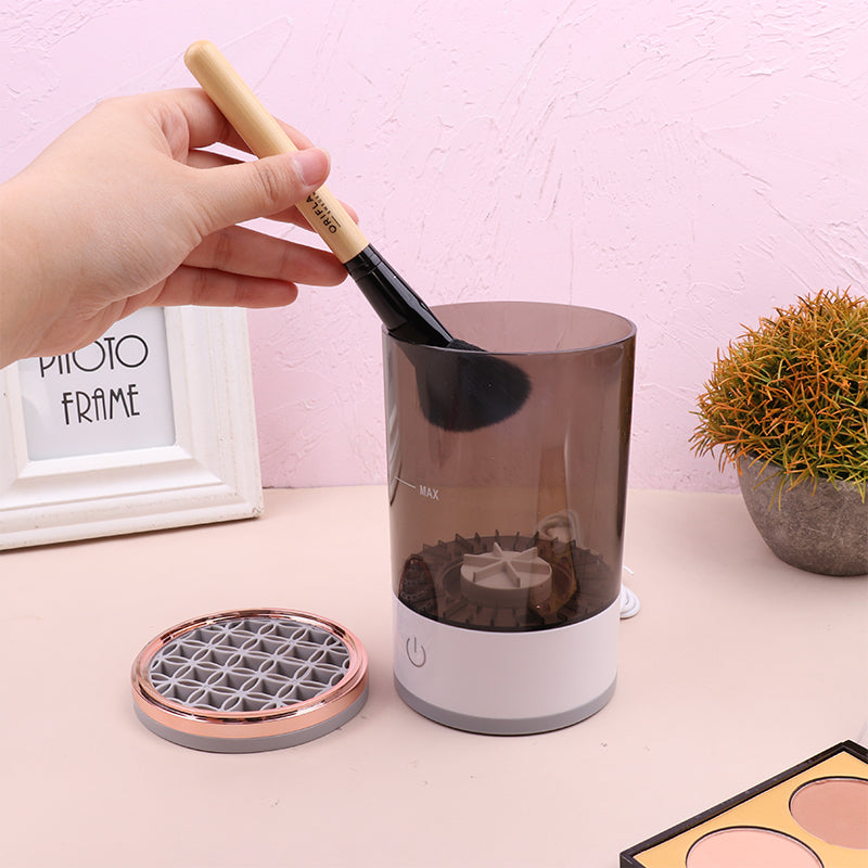 Women Lidschatten Pinsel Reinigungsgerät Tragbarer Elektrischer Make-up Pinsel Reiniger Mit USB-Aufladung Automatischer Kosmetikpinsel