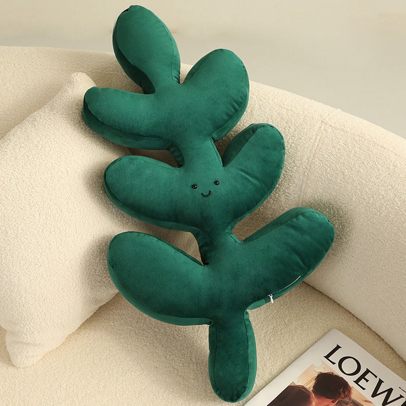 Coussin plante verte Philodendron