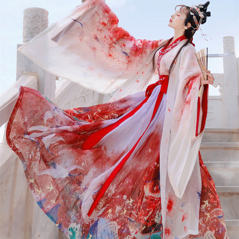 Modernes Hanfu-Rockset bis zur Taille | Neue Hanfu-Stile traditionelle Kleidung