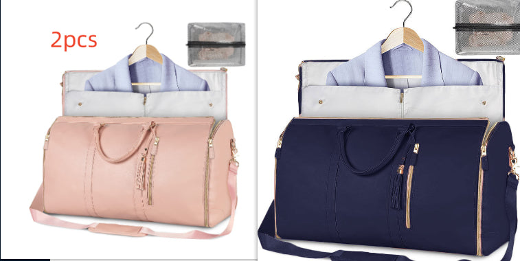 Sac de voyage grande capacité pour femme Sac à main Sac de costume pliant Sacs fourre-tout étanches pour vêtements