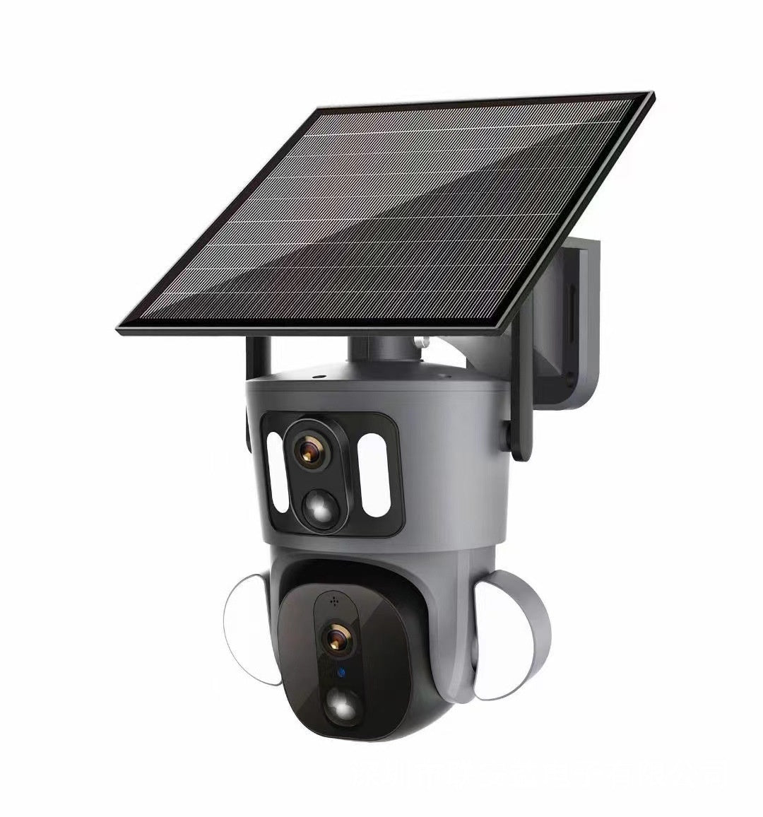 Trendy Solar Binocular Three Screen Surveillance Camera for Modern Li