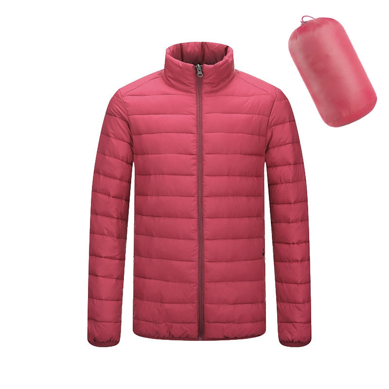 Herren Leichter Kapuzenmantel Winter Warme Einfarbige Reißverschlussjacke Modische Tragbare Oberbekleidung