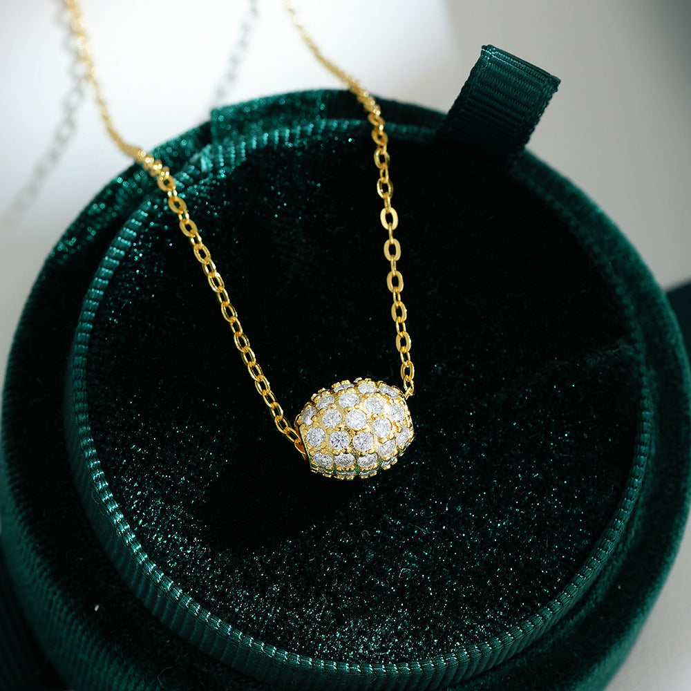 925 Sterling Silver Pendant Moissanite Necklace For Women