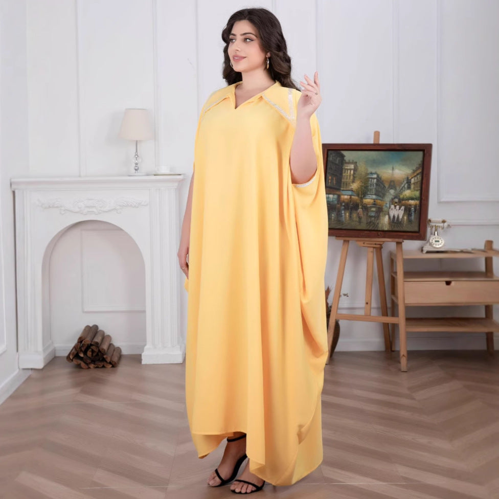 Robe de soirée musulmane pour femme du Moyen-Orient, style Dubaï