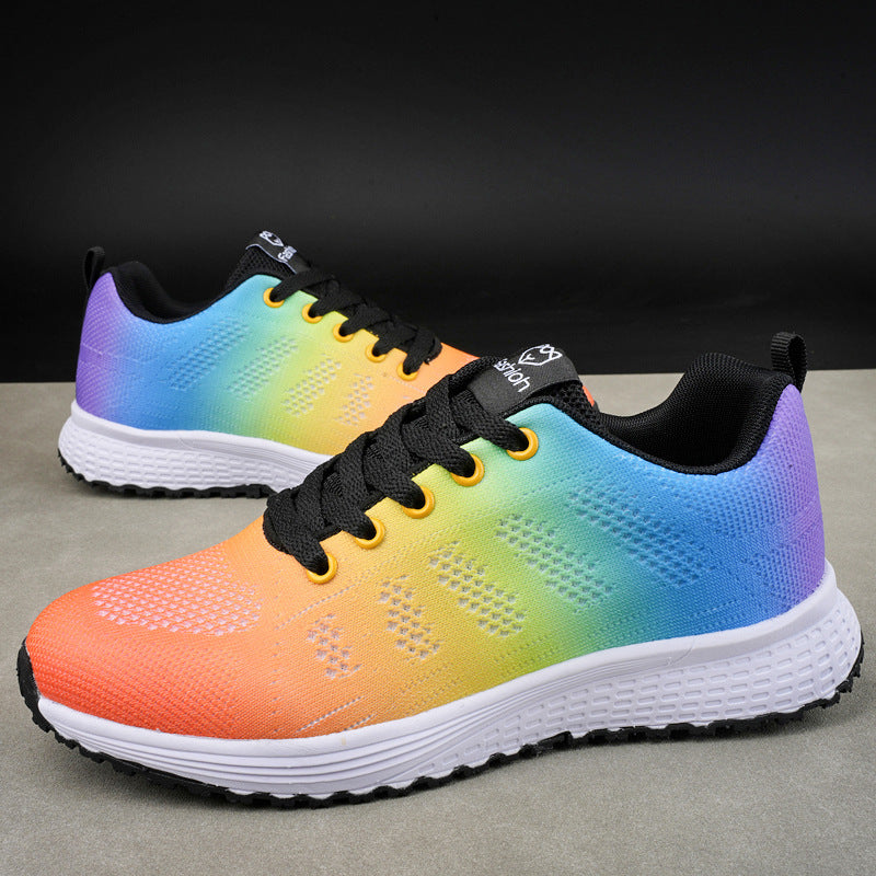 Plus Size Frühling und Herbst Fly-Kit Mesh Damenschuhe