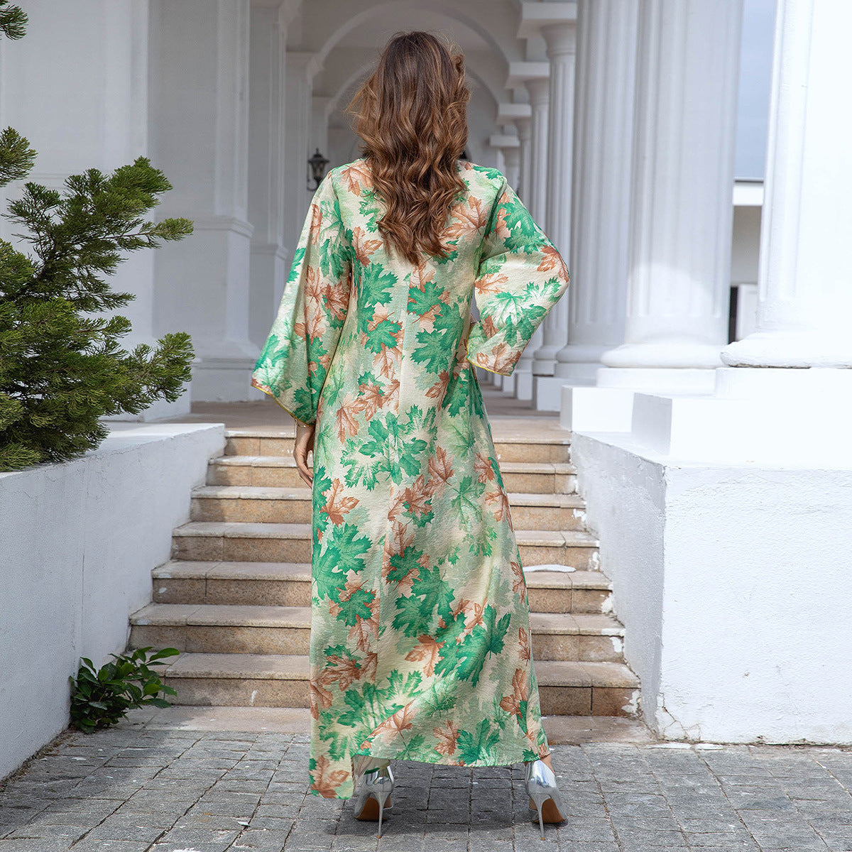 Muslimisches Kleid bestickte Mode Robe