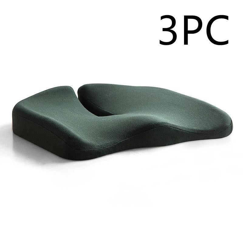 Coussin de siège de décompression et oreiller lombaire de soutien dorsal en tissu respirant antidérapant et résistant à l'usure pour chaise de bureau