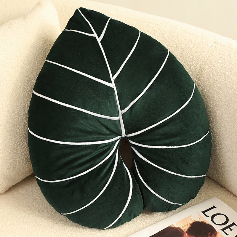 Coussin plante verte Philodendron