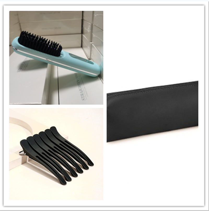 Trendy 2 In 1 Straight Hair Comb Wireless Hair Straightener Brush Hai