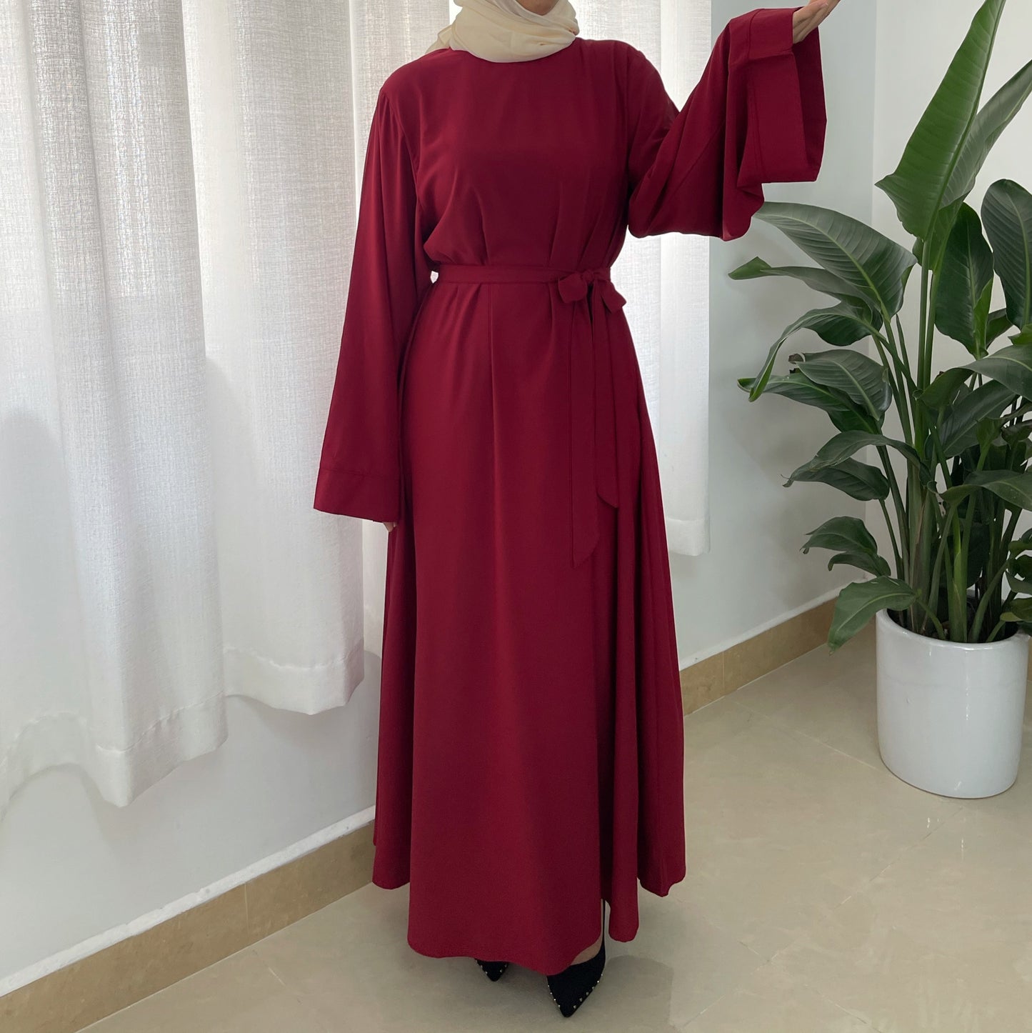 Stylish Robe Plus Size Muslim Dress for Everyday Wear