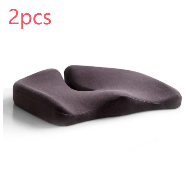 Coussin de siège de décompression et oreiller lombaire de soutien dorsal en tissu respirant antidérapant et résistant à l'usure pour chaise de bureau