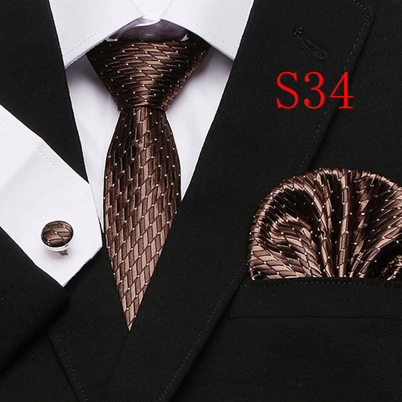 Paisley Series European And American Fashion Tie Three-piece Suit